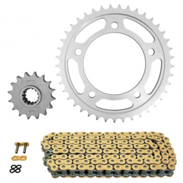 CHAIN AND SPROCKET KIT FOR HONDA 1000 CBF FA ABS 2010>2016, CBF FS ABS 2010>2013, CBF T ABS 2012>2015 530 16x41 (Ø SPROCKET 112/138/12.25) (OEM SPECIFICATIONS) -AFAM- 5400598031618