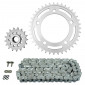 CHAIN AND SPROCKET KIT FOR HONDA 750 NC INTEGRA DCT 2014>2020 520 17x 39 (Ø SPROCKET 112/138/12.5) (OEM SPECIFICATIONS) -AFAM- 5400598031021