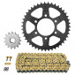 CHAIN AND SPROCKET KIT FOR KAWASAKI 1000 KLZ VERSYS 2012>2020, KLZ VERSYS SE 2019>2021 525 15x43 (Ø SPROCKET 80/104/10.5) (OEM SPECIFICATIONS) -AFAM- 5400598041419