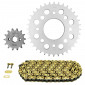 CHAIN AND SPROCKET KIT FOR KYMCO 125 K-PIPE / KPW 2012>2015 428 14x36 (Ø SPROCKET 58/90/8.5/10.5) (OEM SPECIFICATIONS) -AFAM- 5400598050282