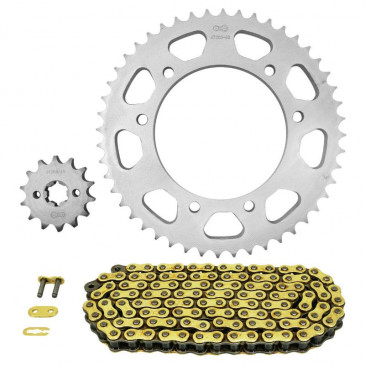 CHAIN AND SPROCKET KIT FOR RIEJU 125 RS3 2010>2016, RS3 SPORT 2011>2016 428 14x48 (Ø SPROCKET 105/125/8.5) (OEM SPECIFICATIONS) -AFAM- 5400598050831