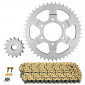 CHAIN AND SPROCKET KIT FOR SUZUKI 1200 GSF BANDIT 1996>2005 530 15x45 (Ø SPROCKET 76/100/10.5) (OEM SPECIFICATIONS) -AFAM- 5400598038785