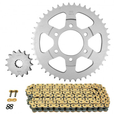 CHAIN AND SPROCKET KIT FOR SUZUKI 1200 GSF BANDIT 1996>2005 530 15x45 (Ø SPROCKET 76/100/10.5) (OEM SPECIFICATIONS) -AFAM- 5400598038785