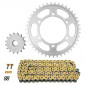 CHAIN AND SPROCKET KIT FOR SUZUKI 600 GSX R 2011>2017 525 16x43 (Ø SPROCKET 110/130/10.5) (OEM SPECIFICATIONS) -AFAM- 5400598037917