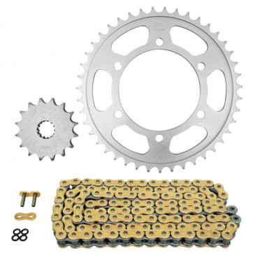 CHAIN AND SPROCKET KIT FOR SUZUKI 600 GSX R 2011>2017 525 16x43 (Ø SPROCKET 110/130/10.5) (OEM SPECIFICATIONS) -AFAM- 5400598037917