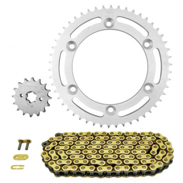 CHAIN AND SPROCKET KIT FOR SUZUKI 125 DR SM 2008>2013 428 16x50 (Ø SPROCKET 126/146/8.5) (OEM SPECIFICATIONS) -AFAM- 5400598036989