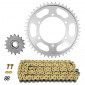 CHAIN AND SPROCKET KIT FOR YAMAHA 600 YZF R6 2006>2020 525 16x45 (Ø SPROCKET 110/130/10.5) (OEM SPECIFICATIONS) -AFAM- 5400598034749