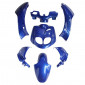 CARROSSERIE/CARENAGE SCOOT ADAPTABLE PEUGEOT 50 TKR, TREKKER 2007> BLEU METAL (KIT 7 PIECES) -P2R- 3700948046791