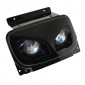 TWIN HEADLIGHTS FOR SCOOT BCD FOR MBK 50 BOOSTER 2004>/YAMAHA 50 BWS 2004> BLACK (RX APPROVED) 3700948178393