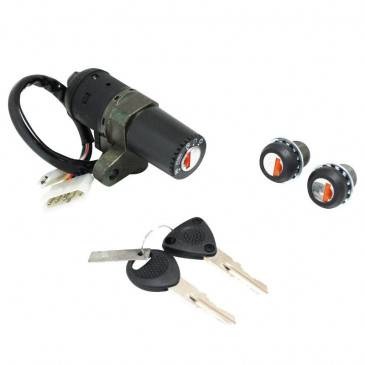 IGNITION SWITCH FOR 50cc MOTORBIKE DERBI SENDA/ GILERA SMT 2003>2006 (WITH SEAT LOCK) -SELECTION P2R- 3700948050460