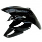 FRONT MUDGUARD FOR SCOOT MBK 50 BOOSTER NG, ROCKET/YAMAHA 50 BWS BUMP, SPY -GLOSS BLACK- 3700948048252