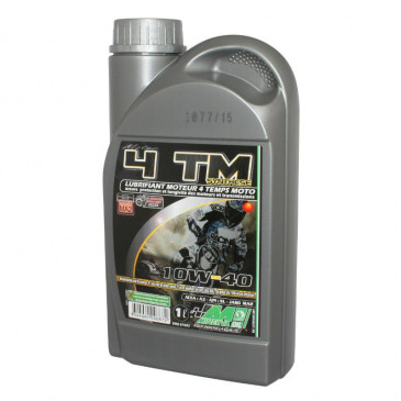 OIL FOR 4 STROKE ENGINE MINERVA MAXISCOOTER/MOTORBIKE 4TM SYNTHETIC 10W40 (1L) (100% MADE IN FRANCE) 3324960006672