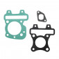 GASKET SET FOR CYLINDER KIT FOR SCOOT PIAGGIO 50 ZIP 4STROKE, LIBERTY 4STROKE, FLY 4STROKE, VESPA ET4, VESPA LX 4STROKE/APRILIA 50 SCARABEO 4STROKE/DERBI 50 ATLANTIS 4STROKE (3 GASKETS SET) -SELECTION P2R- 3700948021361