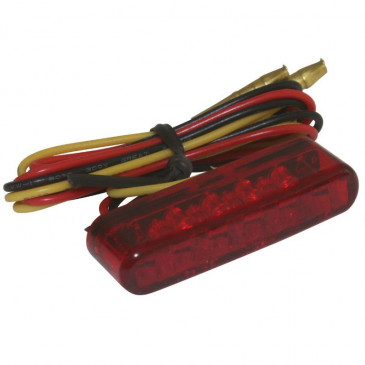 TAIL LIGHT UNIVERSAL REPLAY -WITH LEDS- BAR SHAPED - -RED- (8 LEDS -RED) -CEE APPROVED- 3700948035153