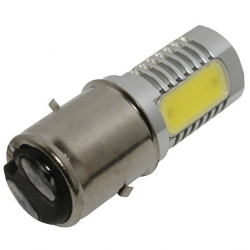 AMPOULE/LAMPE A LED 12V 3,5W CULOT BA20d 156 LUMENS ECLAIRAGE BLANC (PROJECTEUR) (VENDU A L'UNITE) -P2R- 3700948056738