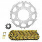 CHAIN AND SPROCKET KIT FOR MBK 50 XLIMIT SM 2008>2013, YAMAHA 50 DT X SUPERMOTARD 2008>2013 420 11x60 (BORE Ø 105mm) (OEM SPECIFICATION) -AFAM- 5400598033124