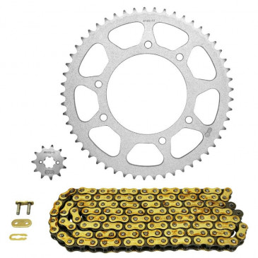 CHAIN AND SPROCKET KIT FOR DERBI 50 SENDA SM DRD PRO 2005>2016/GILERA 50 RCR 2011> 420 11x53 (BORE Ø 102mm) (OEM SPECIFICATION) -AFAM- 5400598044854