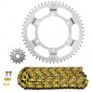 KIT CHAINE ADAPTABLE DERBI 50 GPR 1997>2000 420 14x52 (DIAM COURONNE 108/123/6.5/8.7) (DEMULTIPLICATION ORIGINE) -AFA 5400598044724