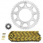 CHAIN AND SPROCKET KIT FOR PEUGEOT 50 XP6 SM 1996>2001 420 12x52 (BORE Ø 100mm) (OEM SPECIFICATION) -AFAM- 5400598051876