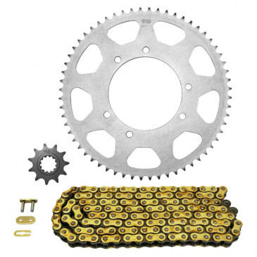 CHAIN AND SPROCKET KIT FOR PEUGEOT 50 XPS SM 2009, 50 XPS SM TOP ROAD 2007>2012 420 11x60 (BORE Ø 105mm) (OEM SPECIFICATION) -AFAM- 5400598052026