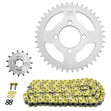 CHAIN AND SPROCKET KIT FOR HONDA 125 CBR R 2004>2006, 125 CBR RW 2005>2010, 125 CBR 2004>2010 428 15x42 (OEM SPECIFICATION) -AFAM- 5400598029240