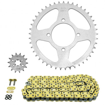 CHAIN AND SPROCKET KIT FOR YAMAHA 125 YBR 2006>2016 428 14x45 (OEM SPECIFICATION) -AFAM- 5400598033360