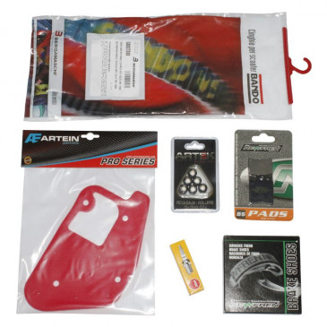 KIT ENTRETIEN SCOOT ADAPTABLE MBK 50 BOOSTER 2004>/YAMAHA 50 BWS 2004> (PACK 6 PIECES) -SELECTION P2R- 3700948112144