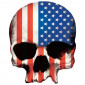 AUTOCOLLANT/STICKER LETHAL THREAT MINI TETE DE MORT DRAPEAU USA (60x80mm) 3700948158173