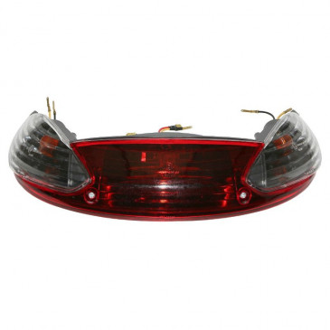 TAIL LIGHT FOR SCOOT PEUGEOT 50 VIVACITY WITH FLASHERS- TRANSPARENT BLACK (CEE APPROVED) REPLAY 3700948034545