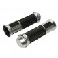 GRIP- REPLAY "On road" R285 LUX SILVER - CLOSED END (Pair) 3700948039632