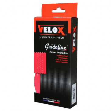 RUBAN DE GUIDON / CINTRE VELOX GLOSS PERFORE ROUGE BRILLANT - GUIDOLINE 3660429363147