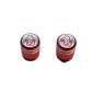 VALVE CAP-SCHRADER - VICMA "TO COOL" KNURLED RED (PAIR) 8430525042100