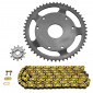 CHAIN AND SPROCKET KIT FOR DERBI 50 SENDA 1996>1999 420 12x53 (BORE Ø 53mm + OFFSET) (OEM SPECIFICATION) -AFAM- 5400598044779