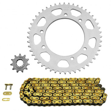 CHAIN AND SPROCKET KIT FOR MBK 50 X-LIMIT SUPERMOTO 2003>2006 / YAMAHA 50 DT R 2003>2006 420 11x48 (BORE Ø 105mm) (OEM SPECIFICATION) -AFAM- 5400598055546