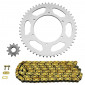 CHAIN AND SPROCKET KIT FOR PEUGEOT 50 XR6 2001>2007 420 12x52 (BORE Ø 108mm) (OEM SPECIFICATION) -AFAM- 5400598051838