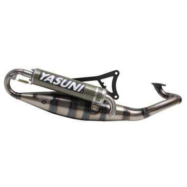 EXHAUST FOR SCOOT YASUNI R VARNISHED FOR MBK 50 NITRO, OVETTO/YAMAHA 50 AEROX, NEOS/MALAGUTI 50 F12/APRILIA 50 SR (CARBON/KEVLAR SILENCER) TUB902CK 8404014010017