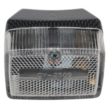 TAIL LIGHT FOR MOPED REPLAY RC TRANSPARENT/CARBON FOR PEUGEOT 103/MBK 51 ** 3700948034514