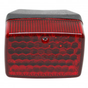 Support de plaque avec feu arrière à Led (x9) rouge Moto 50cc