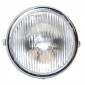 HEADLIGHT FOR MOPED PEUGEOT 103/MBK 51 (CHROME ROUND SHAPED) -SELECTION P2R- 3701213408986