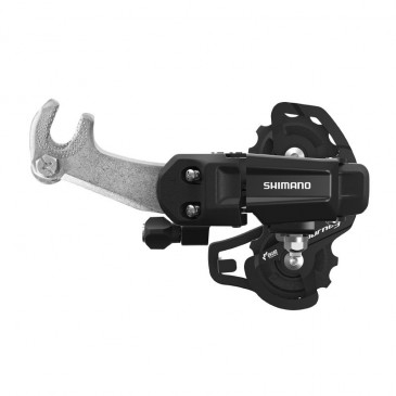 DERAILLEUR VTT ARRIERE SHIMANO TY200 6/7V. TOURNEY AVEC PATTE POUR MONO PLATEAU 4550170619411