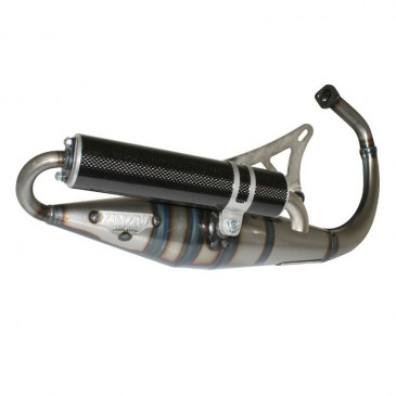 EXHAUST FOR SCOOT YASUNI Z VARNISHED FOR MBK 50 BOOSTER, STUNT/YAMAHA 50 BWS, SLIDER (CARBON SILENCER) -TUB306C- 8404016008043