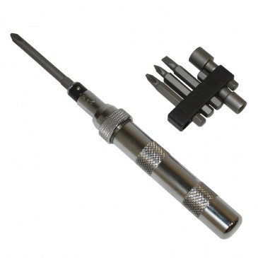 SCREWDRIVER (IMPACT SCREWDRIVER) + BITS FOR SLOTTED SCREW,CROSS-HEAD SCREW, HEX -BUZZETTI- (4917) 3700948281918