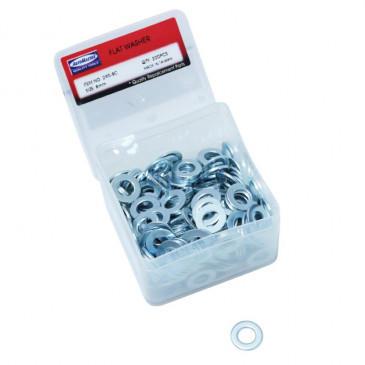 WASHER - FLAT IN STEEL Ø 8mm (200 IN A BOX) -P2R- 3700948202104