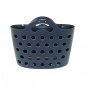 FRONT BASKET- PLASTIC- DARK BLUE -CLIPS FASTENING - MAX LOAD (L26xW20xh23cm) 3104889922297