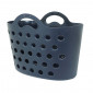 FRONT BASKET- PLASTIC- DARK BLUE -CLIPS FASTENING - MAX LOAD (L26xW20xh23cm) 3104889922297