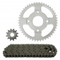 CHAIN AND SPROCKET KIT FOR MBK 50 XPOWER 1996>2004 428 47x12 (OEM SPECIFICATION) -TOP PERFORMANCES- 3700948222164