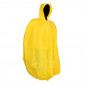 RAIN PONCHO - ADULT - P2R PVC YELLOW - WITH HOOD+ CARRYING BAG - HIGH QUALITY 3700948097601