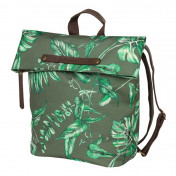 SACOCHE ARRIERE VELO LATERALE SAC A DOS BASIL EVERGREEN DAYPACK THYM POIGNEE CUIR DROIT/GAUCHE 14/19L FIXATION HOOK-ON PORTE BAGAGE FERMETURE PLIANT ANTI-PLUIE 8715019180859