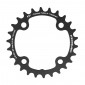 CHAINRING FOR MTB 26T. Ø80 - 2X10 "INNER" BLACK CT2 STRONGLIGHT -4 ARMS- 10 Speed SRAM - NON THREADED - Thickness 3,5 mm 3700223715145