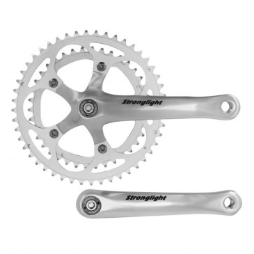 CHAINSET FOR ROAD BIKE- STRONGLIGHT 9/10Speed. IMPACT SILVER 170mm 48-38 (TAPERED SQUARE 107mm) 3700223713073